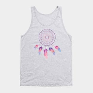 Dreamcatcher Feathers Hearts Boho Tank Top